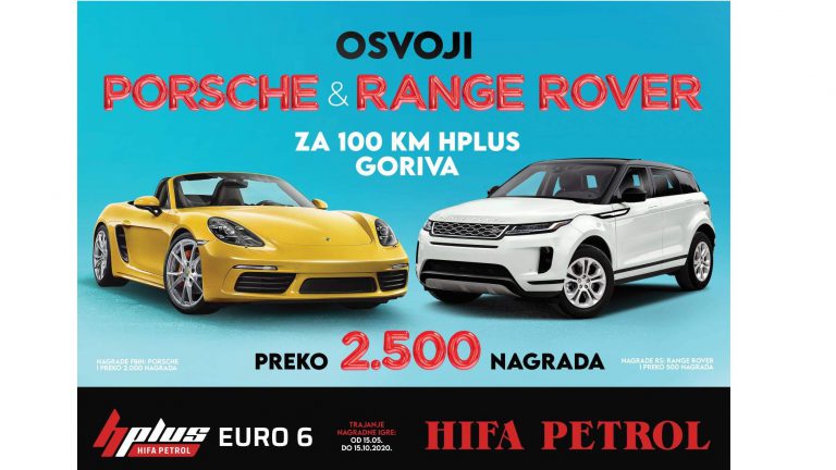 Kompanija Hifa Petrol nagrađuje svoje kupce: Osvoji Porsche, Range Rover i više od 2,500 nagrada