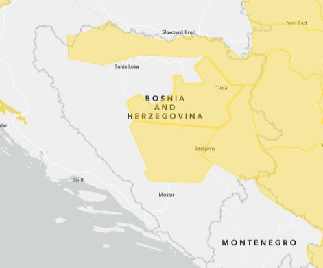 Žuto upozorenje zbog grmljavine, vremenska prognoza, meteoalarm