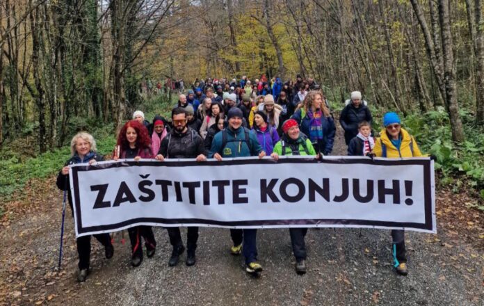 Karton revolucija, Zaštićeni pejzaš Konjuh, Zlača