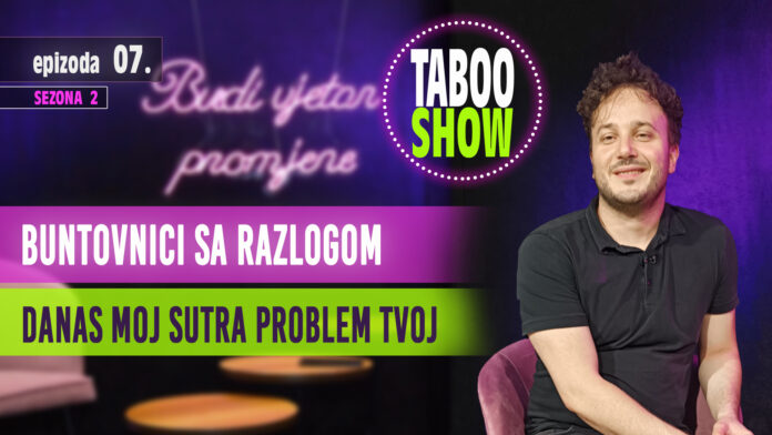 Naslovna fotografije sedme epizode video podcasta Taboo Show RTV Slon