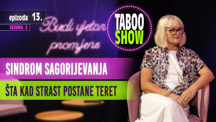 Taboo show, Nurka Pranjić, sagorijevanje na poslu, Naslovna fotografija za 13. epizodu podcasta 