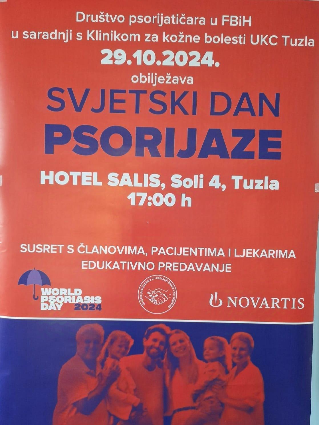 Svjetski dan psorijaze obilježava Klinika za kožne bolesti u saradnji sa Društvom psorijatičara FBiH