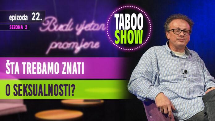 Naslovna fotografija za 22. epizodu podcasta Taboo Show u kojoj razgovaramo o seksualnosti mladih u BiH