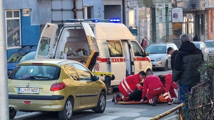 U saobraćajnoj nesreći na Skveru povrijeđena pješakinja