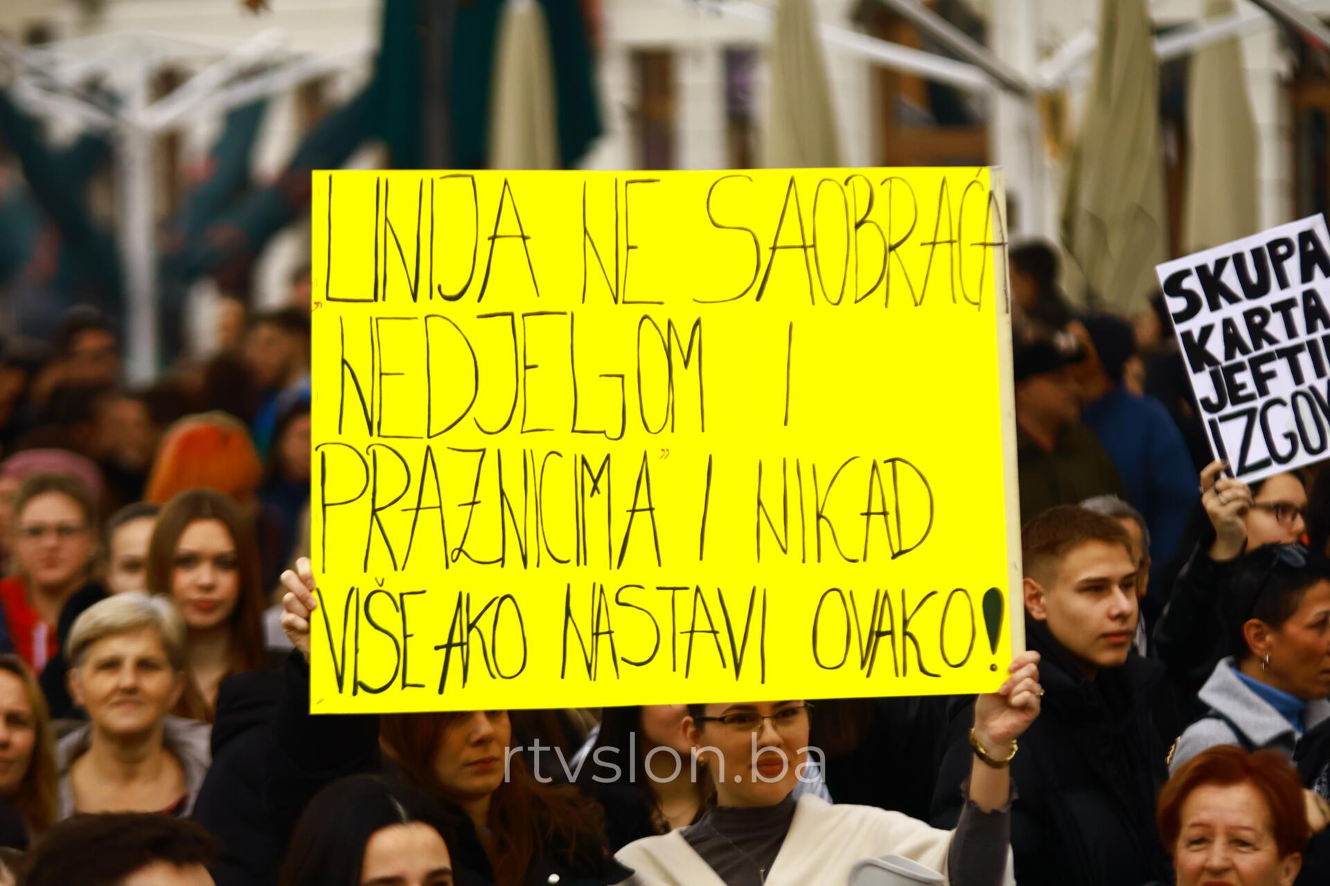 Protesti studenata u Tuzli