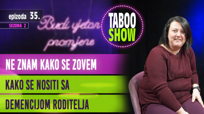 Naslovna fotografija za 35. epizodu podcasta Taboo Show, tema epizode je demencija roditelja