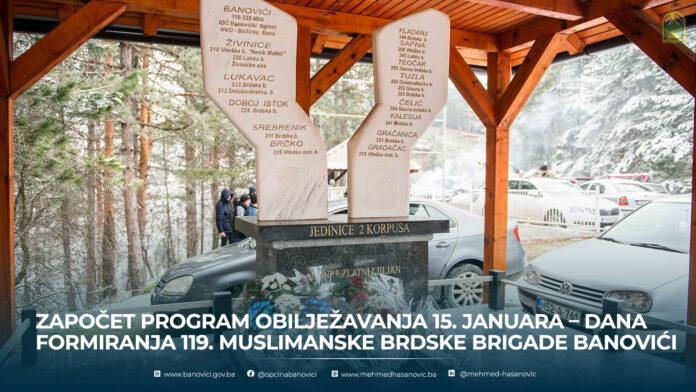 Trideset druga godišnjica formiranja 119. Muslimanske brdske brigade Banovići obilježena nizom aktivnosti