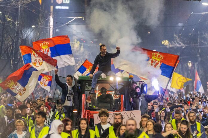 Studentski protesti Beograd, doček studenata