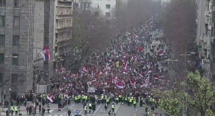 Protesti studenata Beograd, studenti